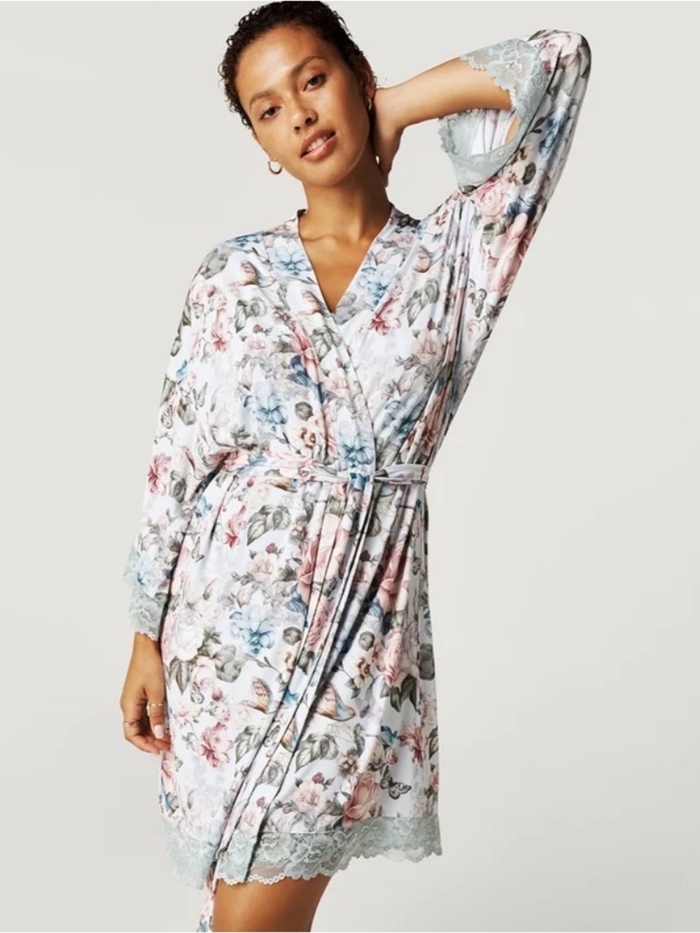 Posh Peanut Women's Lace Robe size S/M